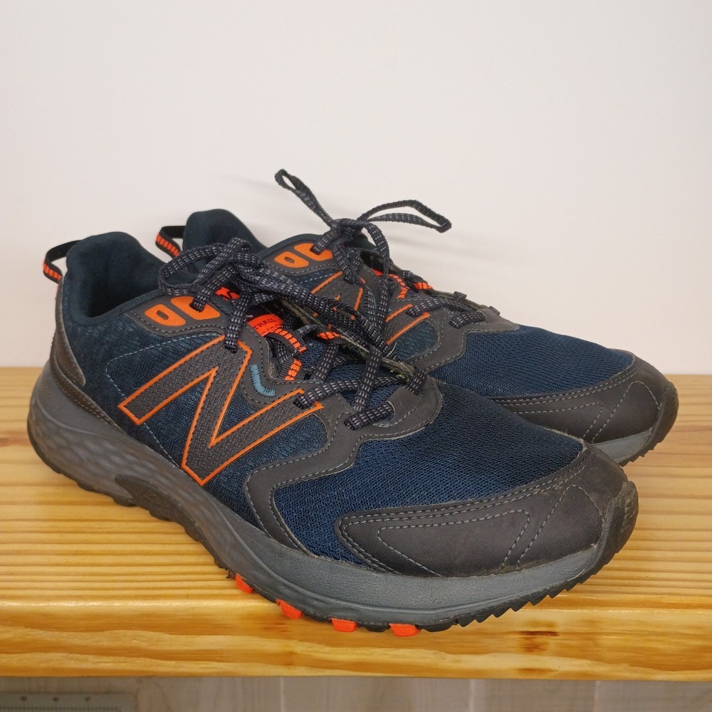 New Balance 410v7 410 Trail Running Shoes Sneakers Men's Size 12 D Blue Orange